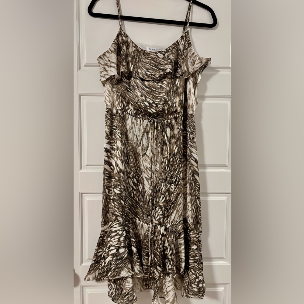 Ricki's Taupe and Cream Patterned Dress